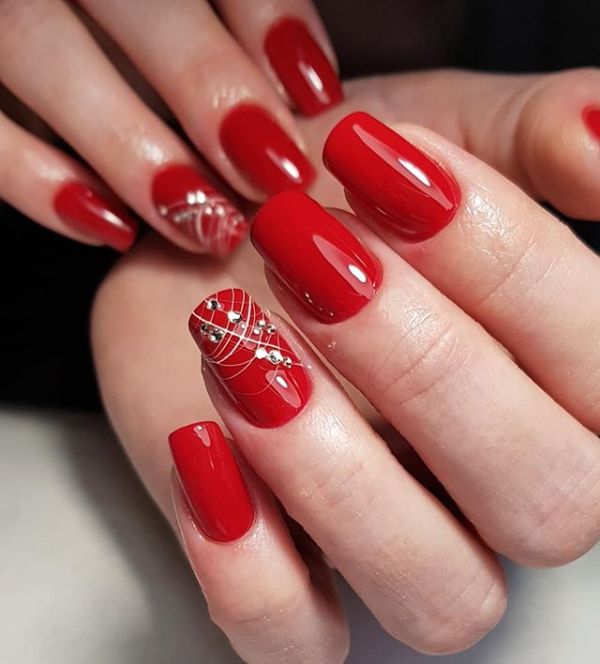 50 mẫu nail màu đỏ đẹp và sang trọng được yêu thích nhất  Enailvn  Top  1 chăm sóc và làm đẹp nail  móng tay  móng chân