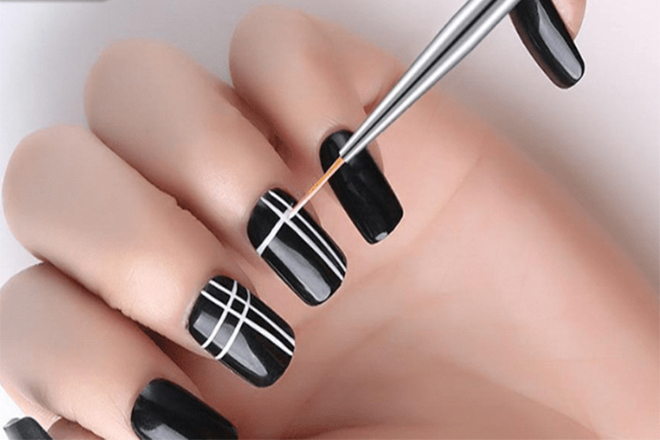 TOP 5 EASY NAIL ART WITH LINER BRUSH  YouTube