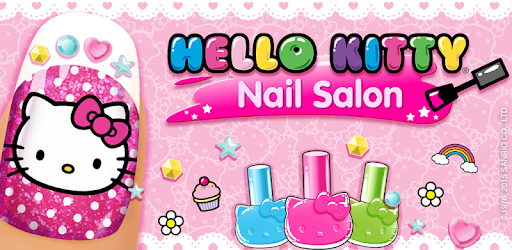 Trò chơi sơn móng tay Hello Kitty Nail Salon làm tóc có thiết kế và giao diện đơn giản 