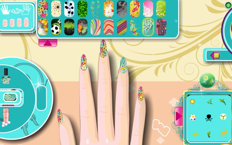 Trendy Nail Art là trò chơi sơn móng tay đáng yêu với nhiều họa tiết trang trí đa dạng