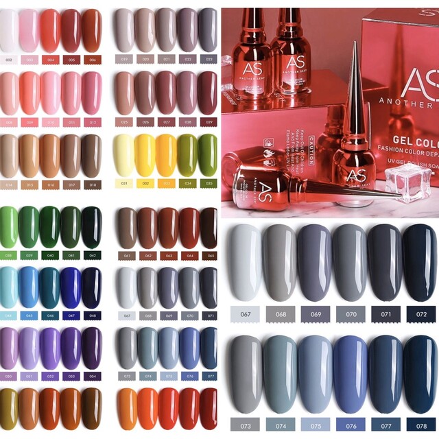 Bảng màu sơn nail AS được sử dụng nhiều ở các tiệm làm nail bởi màu sắc đa dạng, tự nhiên 