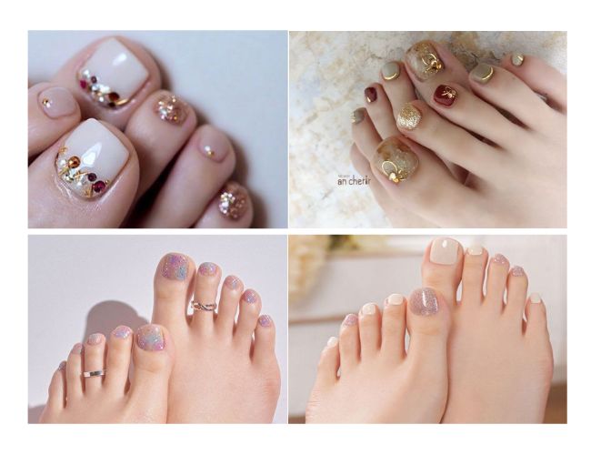 Mẫu nail chân Hàn Quốc luôn được các cô gái yêu thích 