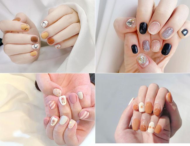 Mẫu nail Hàn Quốc dành cho những cô nàng thanh lịch, tao nhã (Nguồn: Internet)