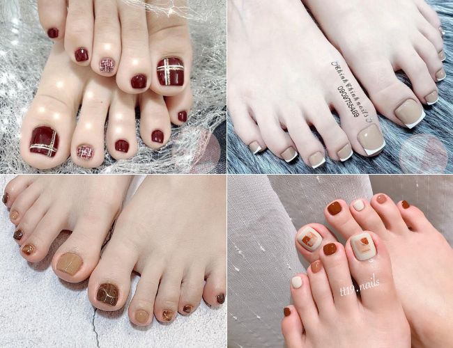 Màu sơn móng chân cho da ngăm gam màu sáng (Nguồn: Internet)