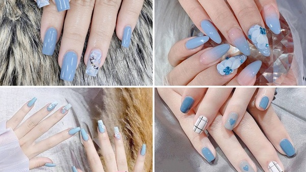 Một số mẫu nail màu thạch xanh trendy khác (Nguồn: Internet)
