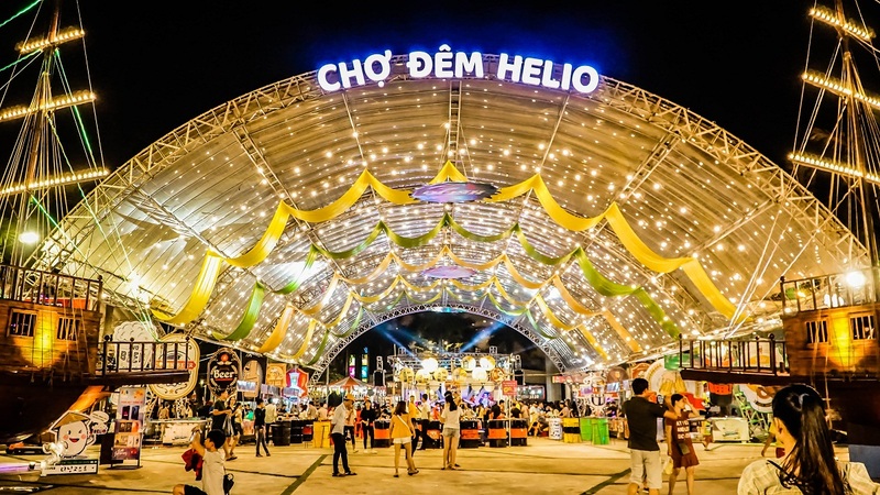 Địa điểm vui chơi Đà Nẵng: Chợ đêm Helio