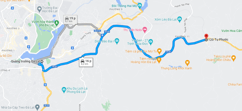 Hướng dẫn đến chùa Ve Chai trên Google Maps
