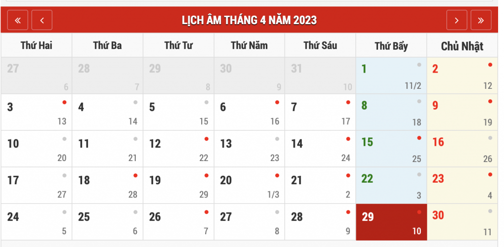 Giỗ tổ Hùng Vương 2023 trùng vào ngày 29/04/2023