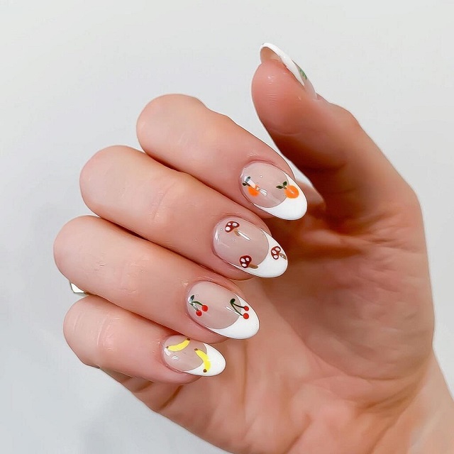 Nail mùa hè hình trái cây năng động