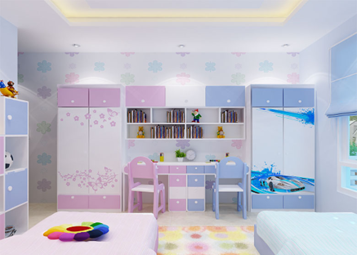 Thiết kế phòng ngủ cho trẻ có tích hợp góc học tập để tối ưu không gian sống hiệu quả. 