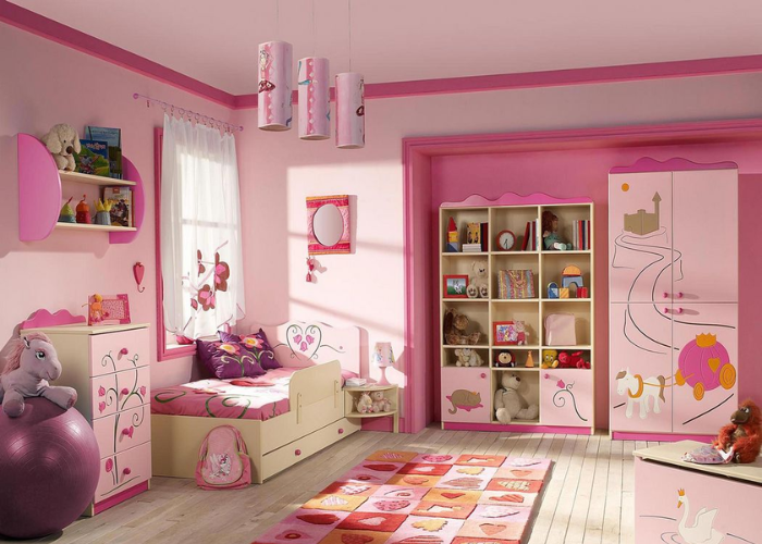  Thiết kế phòng ngủ công chúa cho bé gái với tone hồng ngọt ngào