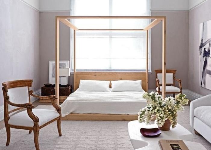 Mẫu phòng ngủ đẹp đơn giản và thanh lịch với tông màu trắng