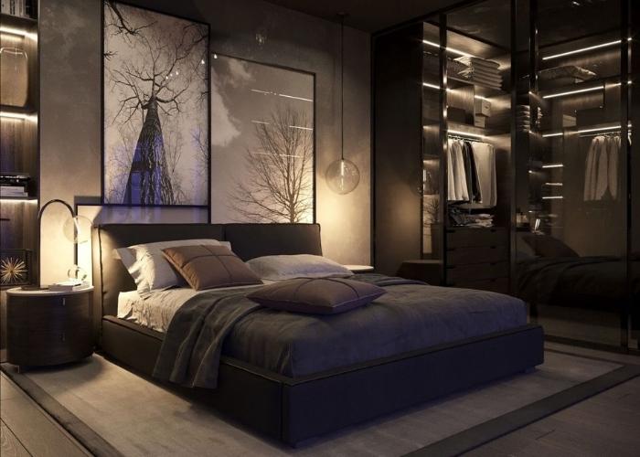Mẫu phòng ngủ đẹp hiện đại màu đen theo xu hướng mới nhất