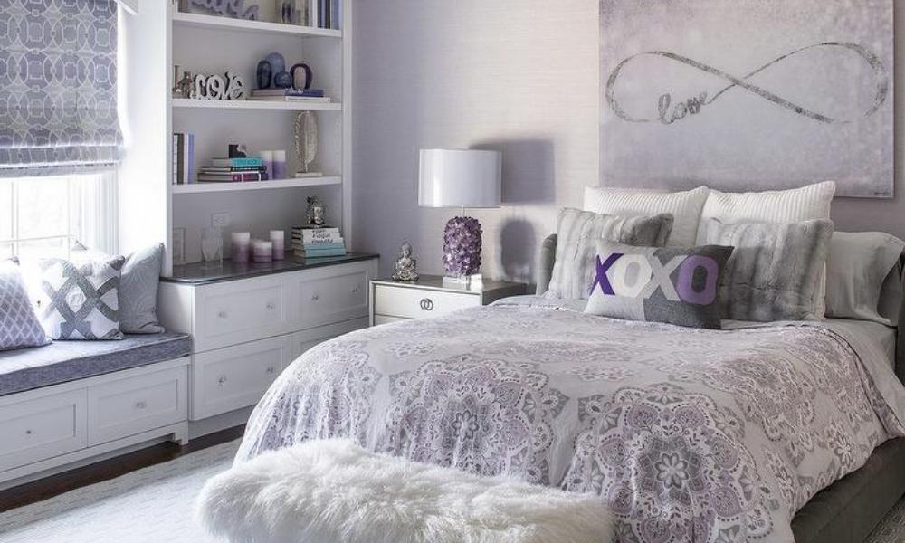 Phòng ngủ đẹp cho nữ theo phong cách hiện đại Bắc Âu