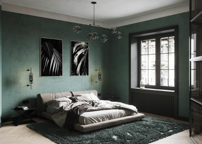 Mẫu thiết kế phòng ngủ không giường theo phong cách Vintage và đơn giản
