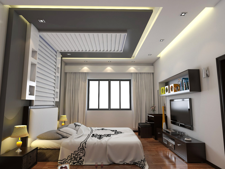 10 Mẫu phòng ngủ trần thạch cao đẹp nhất 2022