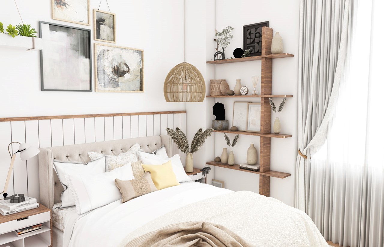15+ simple and unique ways to decorate a small bedroom