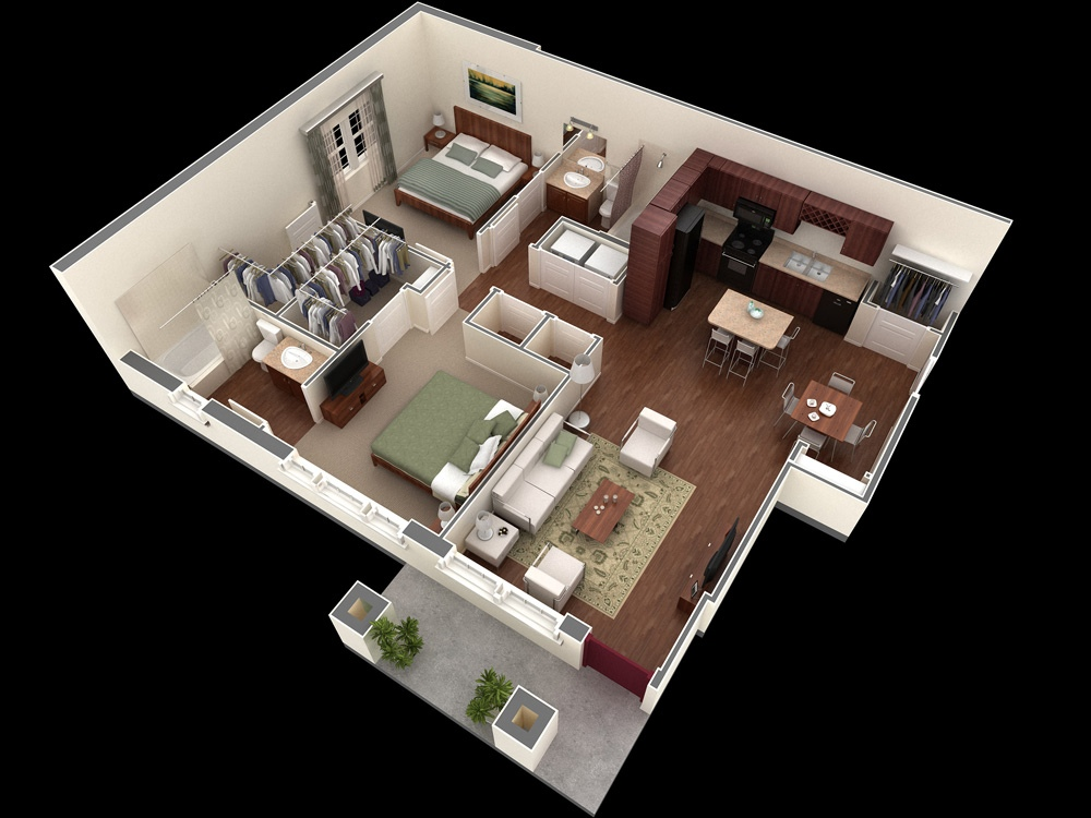 Tham khảo một số mẫu thiết kế nội thất chung cư 50m2