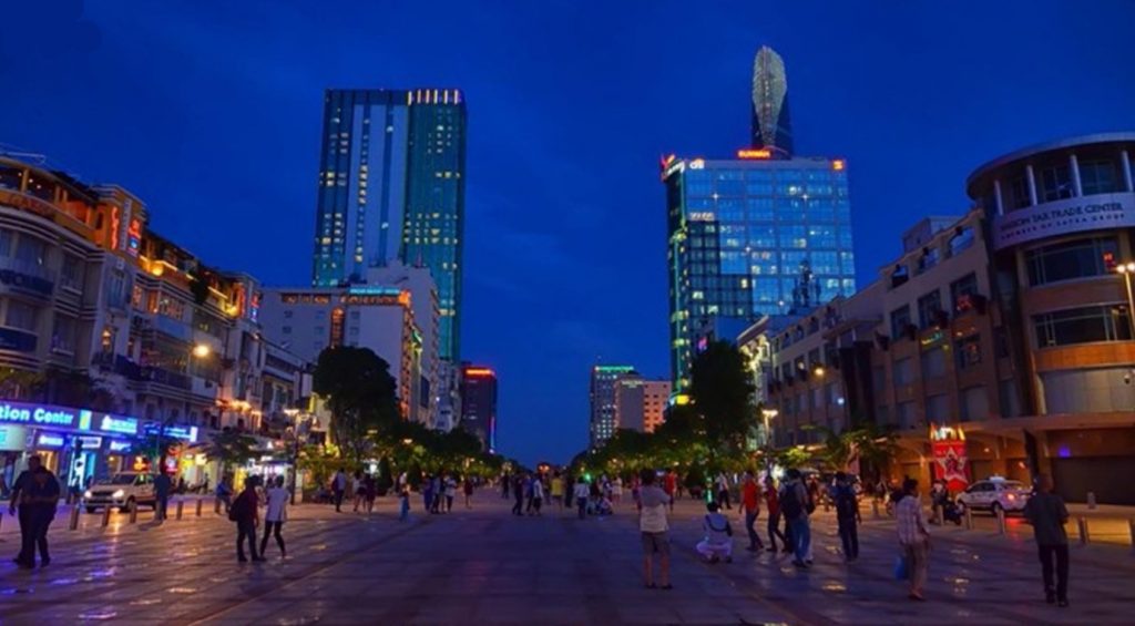 The walking street Nguyen Hue