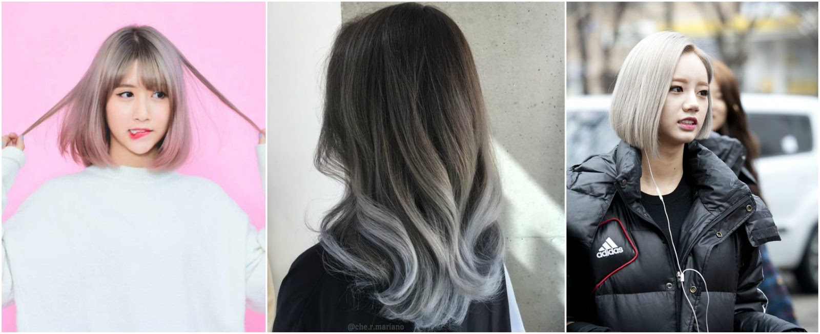 Màu tóc khói đẹp - màu tóc đẹp 2019