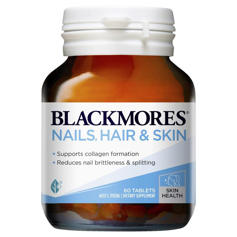 Viên uống đẹp da, móng, tóc Blackmores Nail Hair Skin 
