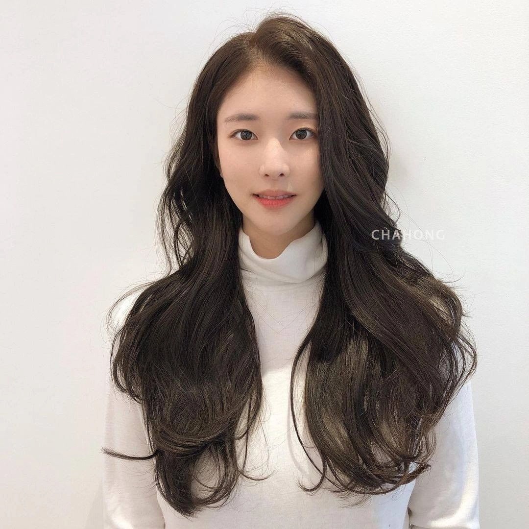 Kiểu tóc Hàn Quốc nữ dài
