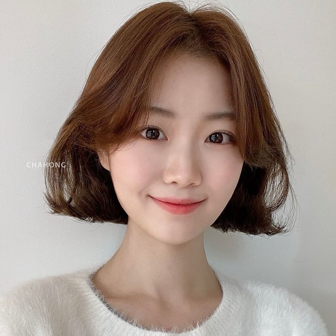 Tóc Hàn Quốc nữ không mái
