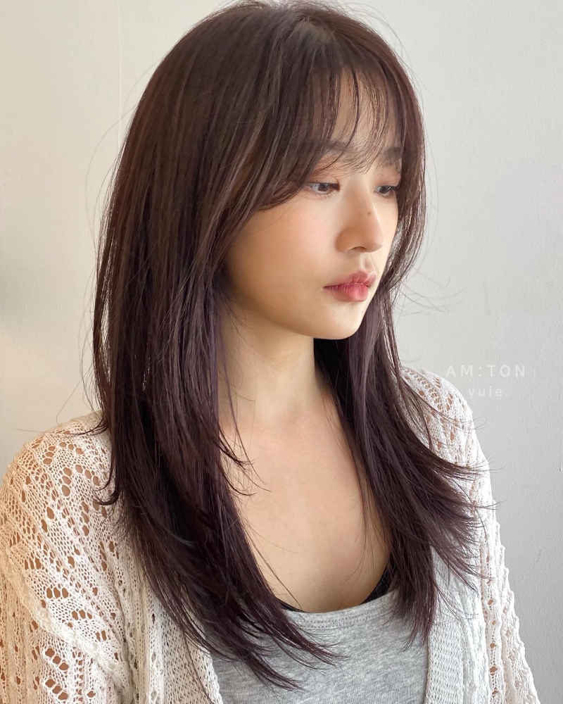 Kiểu tóc mái layer Hàn Quốc